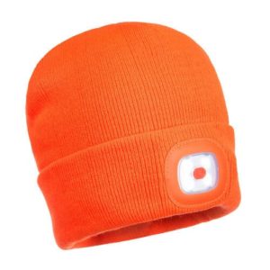 Portwest LED Head Light Beanie B029 Orange