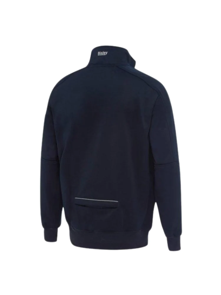 4ZIPPULLOVERWITHSHERPALINING BPCT BACK BISLEY Fleece 1/4 Zip Pullover 6924 - Image 3