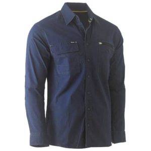 Bisley Flex & Move Work Shirt Long Sleeve 6144 Navy