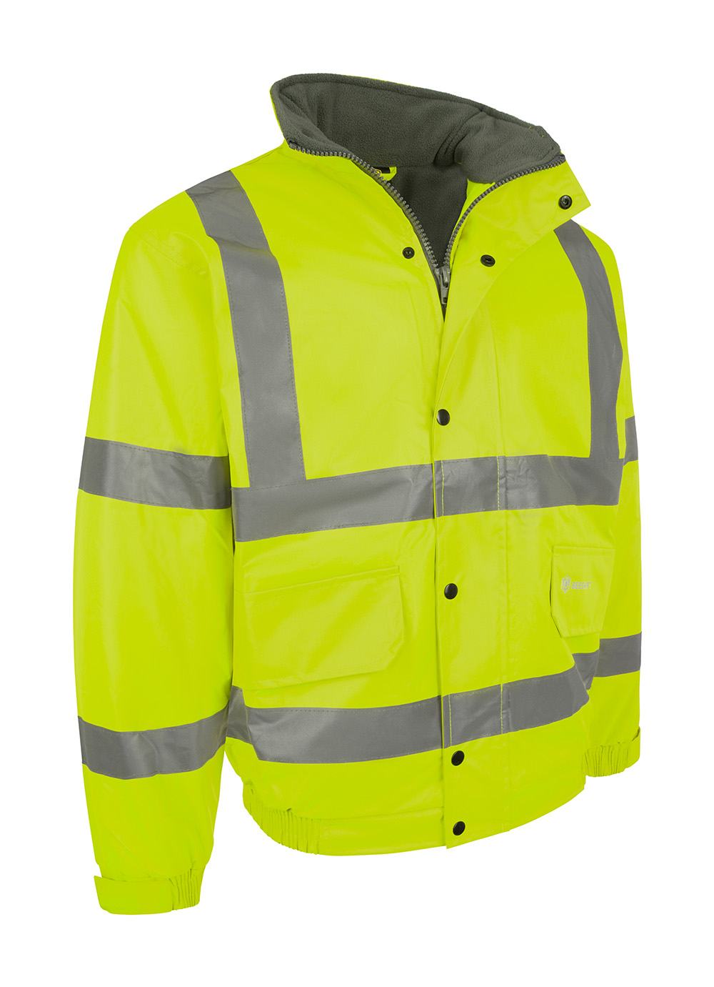 CBJFLSY@ Hi Vis Lined Bomber Jacket - Fleece Lined - Image 4