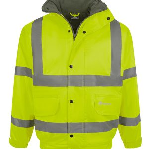 hi vis lined bomber jacket