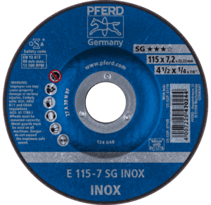 Pferd SG Inox Grinding Disc 115mm x 7.0mm 62211623