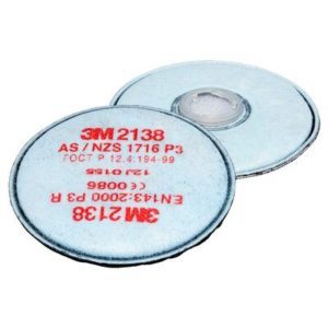 3M 2138 P3 R Particulate and Nuisance-Level Organic Vapour Filters (Pair)