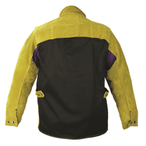leather welding jacket back