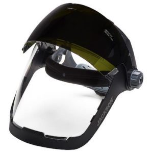 JACKSON QUAD 500™ Shade 5 Flip Face Shield (14230) Shaded Visor Up