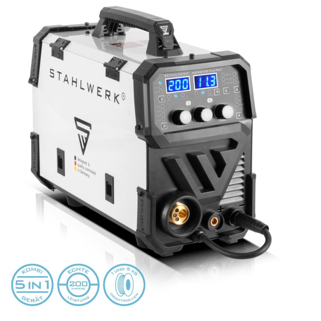 migmag 200 puls pro plus4 stahlwerk welding machine