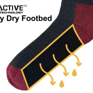 JCB WORK SOCK COLOURED HEEL AND TOE