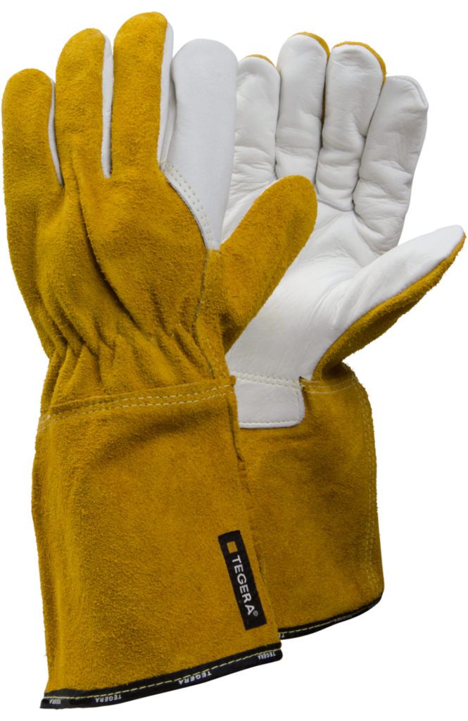 Ejendals Tegera 875 - Guanti Da Lavoro Sintetici, Taglia 8, Rivestiti In Nitrile, Bianco, Cat. II - 5