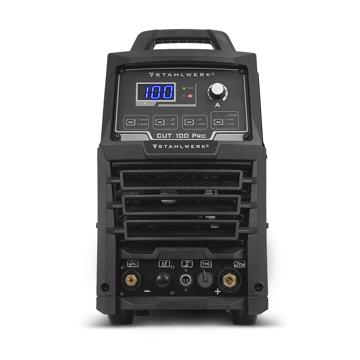 6938 front STAHLWERK Plasma Cutter CUT 100 P - Up to 44 mm Cutting Performance - Image 2