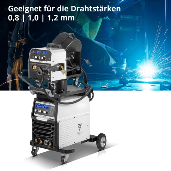 STAHLWERK Schweißgerät 400 A – MIG/MAG Inverter, Wassergekühlt, Puls, MMA, Lift-TIG – Profi-Klasse