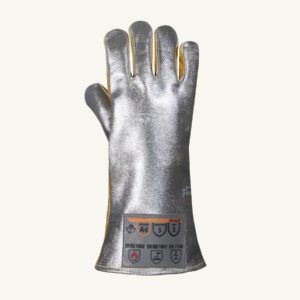 Aluminised Heat Resistant Gloves