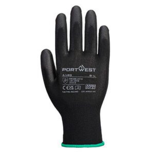 Portwest A120 Black PU Palm Gloves
