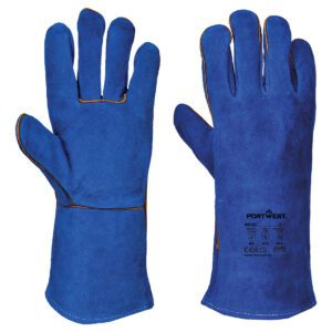 welding glove blue