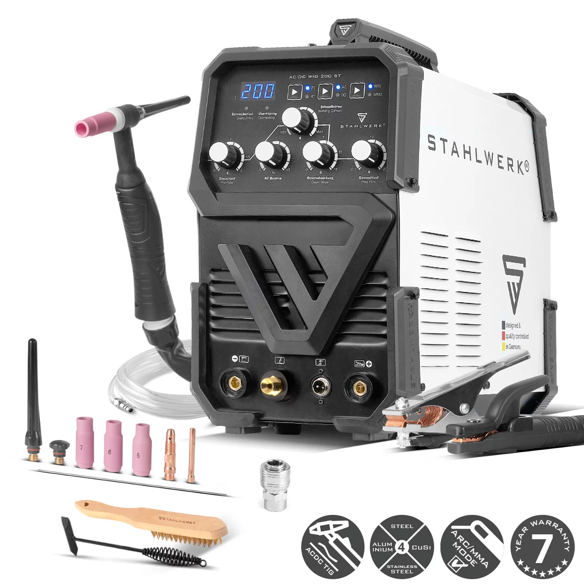 Stahlwerk AC/DC Tig 200 st