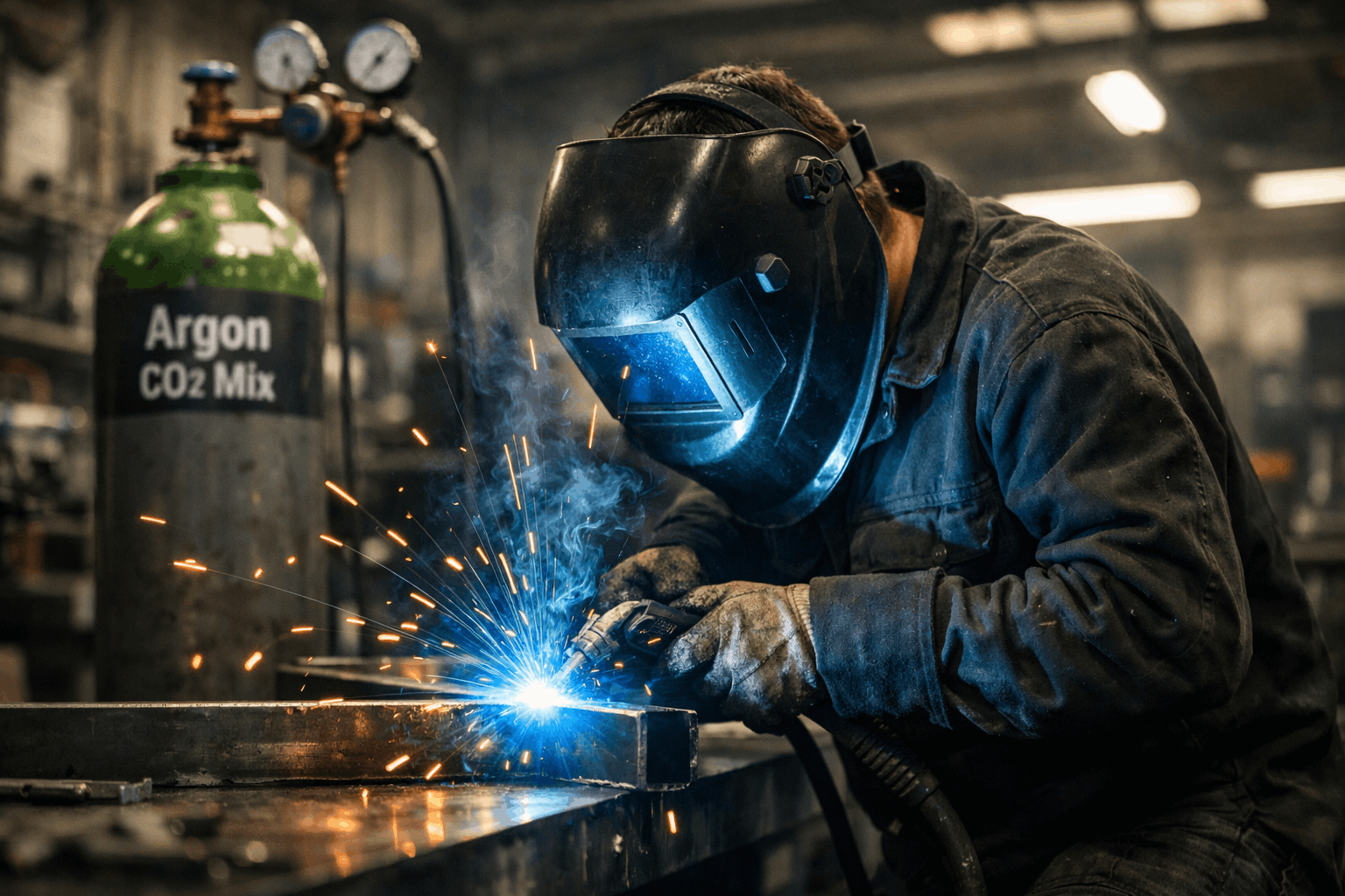 MIG welding gas