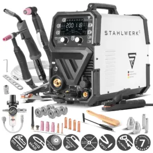 STAHLWERK CTM-250 Puls Pro 6-in-1 gas-shielded combination welder 200 A