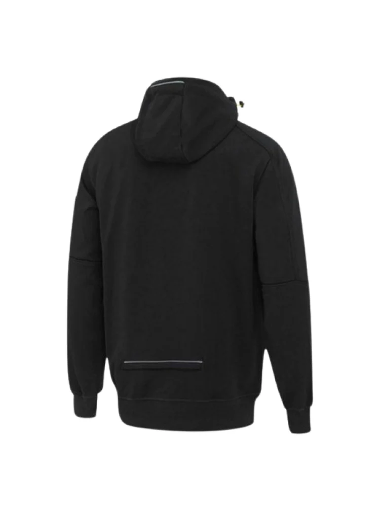 FLEECEZIPFRONTHOODIEWITHSHERPALINING BBLK BACK Bisley Front Zip Fleece Hoodie with Sherpa Lining - K6925 - Image 2
