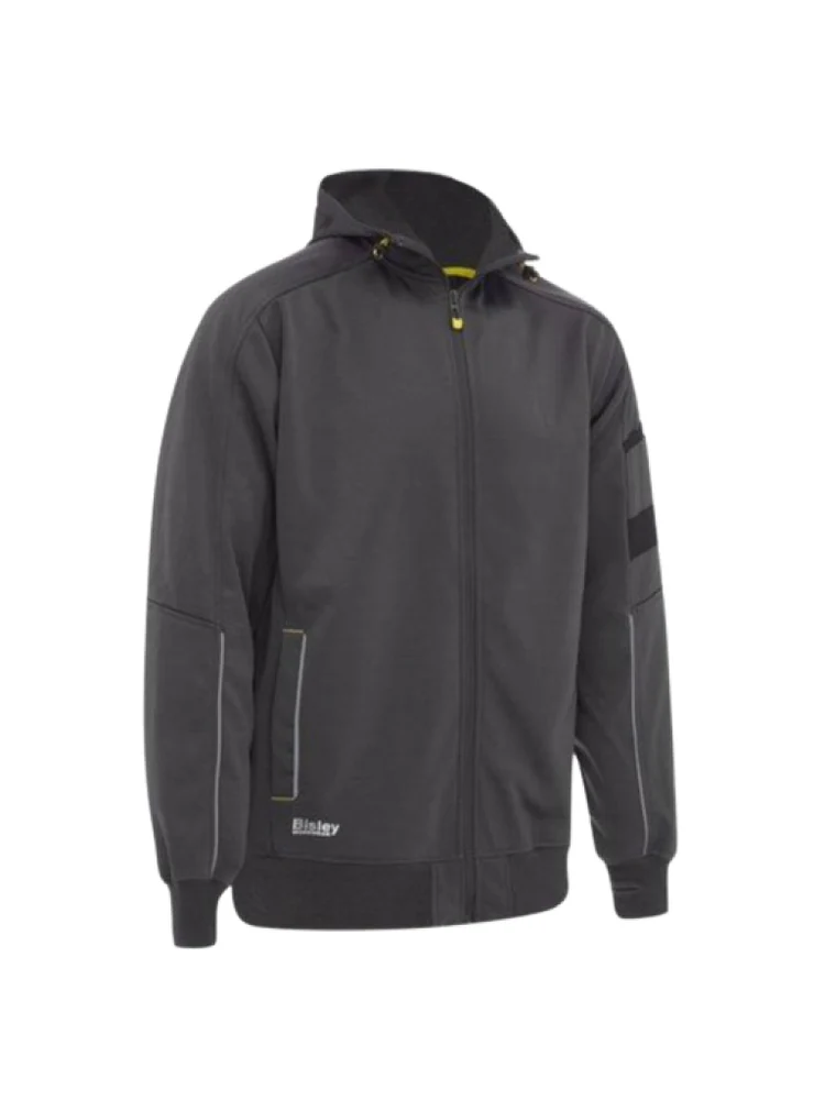 FLEECEZIPFRONTHOODIEWITHSHERPALINING BCCG FRONT Bisley Front Zip Fleece Hoodie with Sherpa Lining - K6925 - Image 3