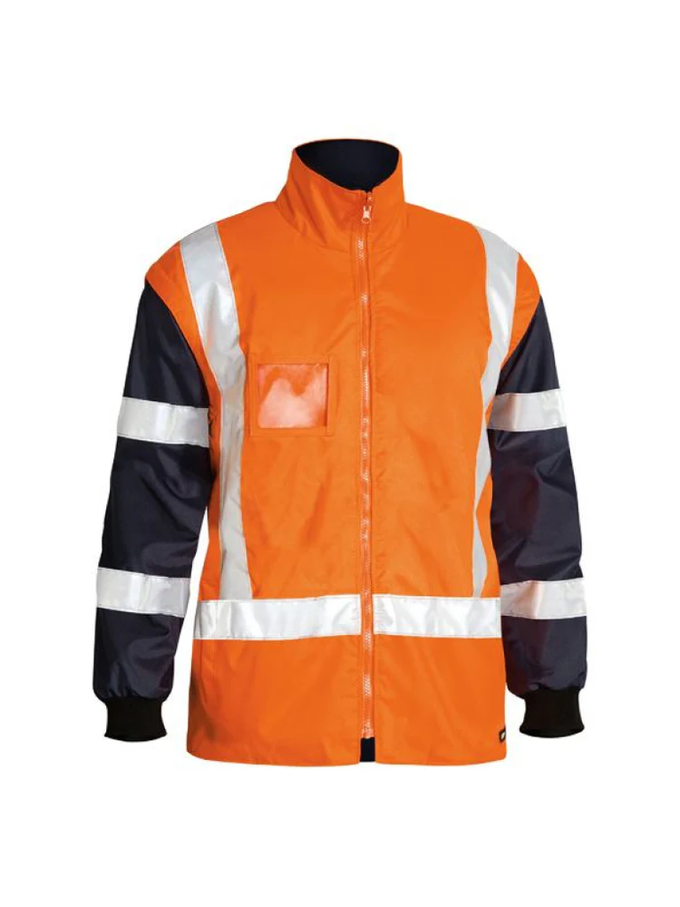 TAPEDHIVIS5 IN 1RAINJACKET TT05 FRONT2 Bisley Hi Vis 5 in 1 Rain Jacket - UKJ6975 - Image 2