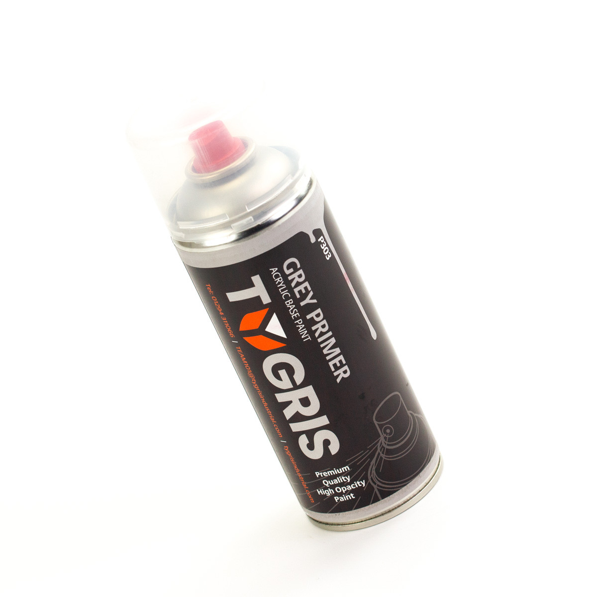 P303 2 82907 Tygris Grey Primer Paint P303 - 400ml - Image 2