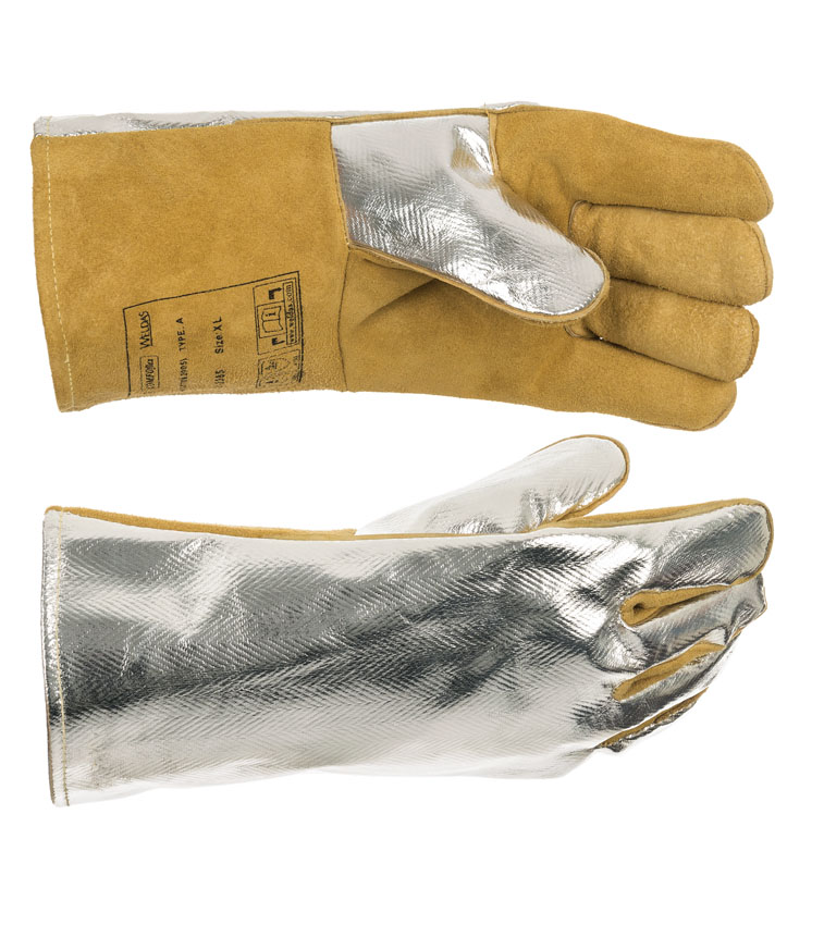 10 2385 sideview filled 1 757x850 LR JPG Weldas 10-2385 Aluminized Welding Glove - Image 2